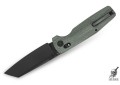 Складной Bestech Slasher сталь D2 Blackwash, рукоять Микарта зеленая 