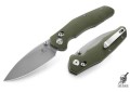 Складной нож нож Bestechman Ronan сталь 14C28N Stonewash, рукоять G10 зеленая 