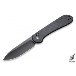 Складной нож CIVIVI Button Lock Elementum Blackwashed Black C2103A