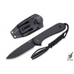 Нож с фиксированным лезвием Civivi Elementum Blackwashed D2 G10 Black