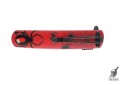 Складной нож Ganzo G626-RD (красный с пауками) 