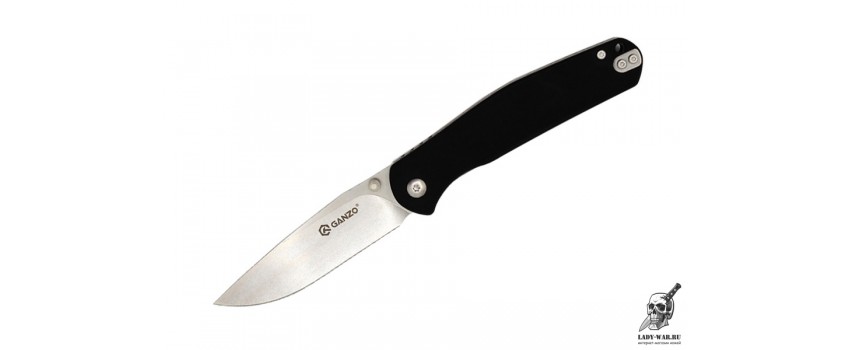 Складной нож Ганзо (Ganzo) G6804-BK (Черный) 