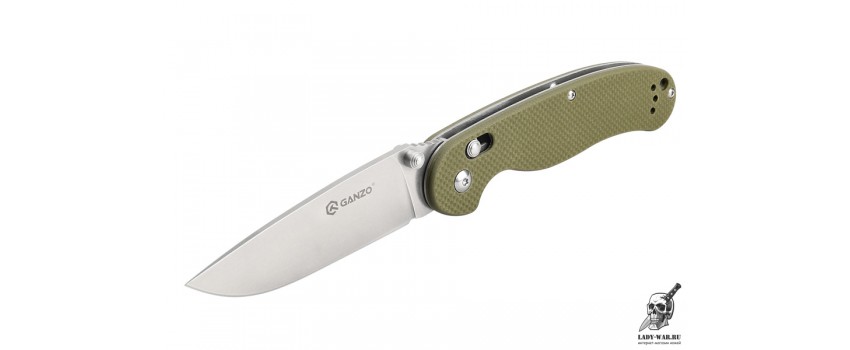 Складной нож Ganzo D727M-GR D2 (оливковый) 