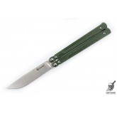 Нож балисонг (нож-бабочка) Ganzo G766-GR (зеленый)
