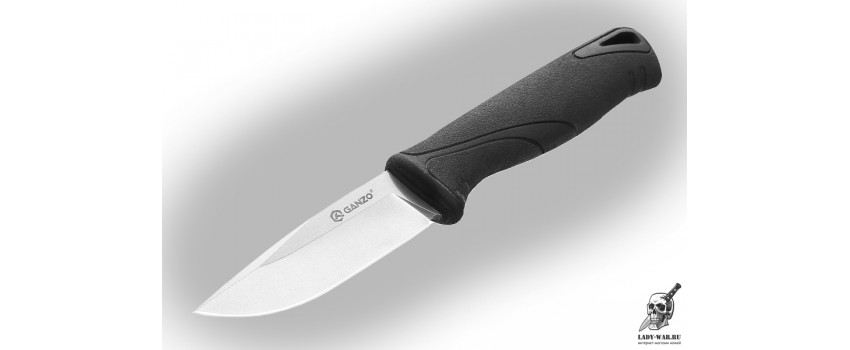 Нож с фиксированным клинком Ганзо (Ganzo) G807-BK (Черный) 