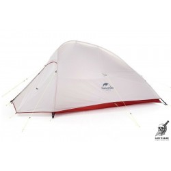 Палатка Naturehike Сloud up 2 20D NH17T001-T двухместная с ковриком, серая