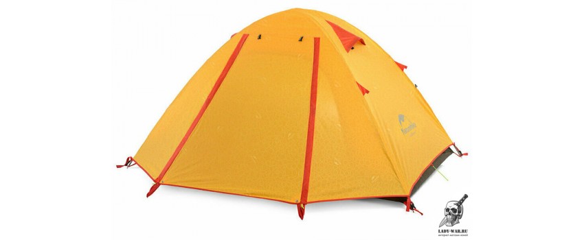 Палатка Naturehike P-Series NH18Z022-P 210T/65D двухместная, оранжевая 2 