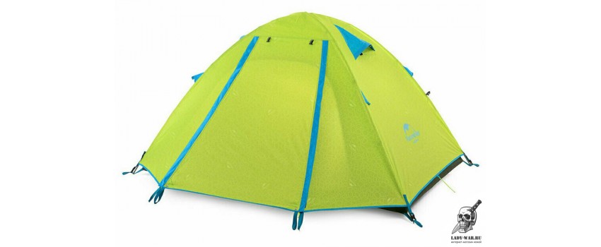 Палатка Naturehike P-Series NH18Z022-P 210T/65D двухместная, зеленая 2 