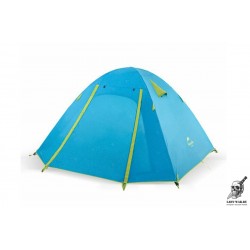 Палатка Naturehike 210T65D NH18Z022-P трехместная голубая