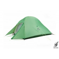 Палатка сверхлегкая Naturehike Сloud Up 1 Updated NH18T010-T, 210T одноместная с ковриком, зеленая