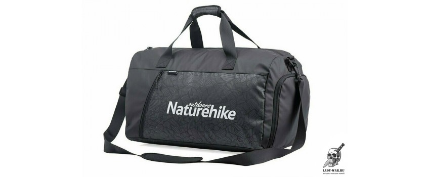 Спортивная сумка для туризма и активного отдыха черная, размер L (40 литров) 
