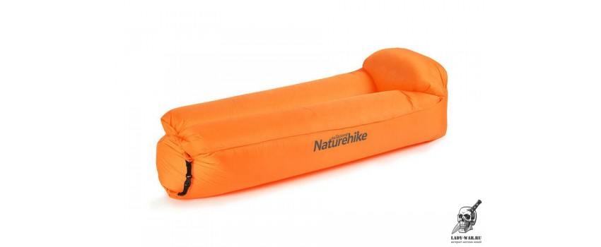 Диван надувной Naturehike NH20FCD06 20FCD двухслойный с подушкой оранжевый 