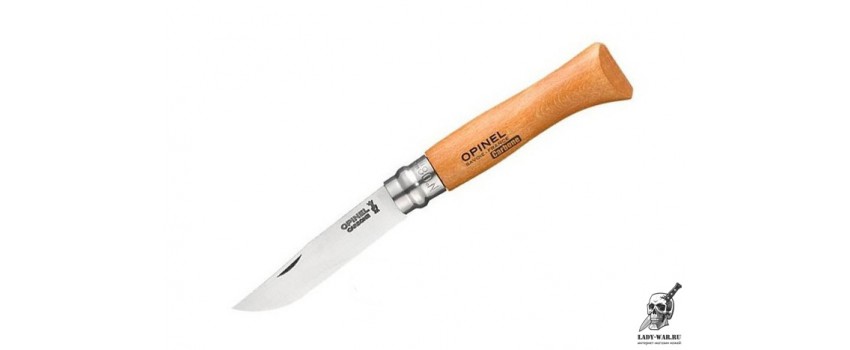Нож Opinel №08, углеродистая сталь, рукоять из дерева бука, 113080 