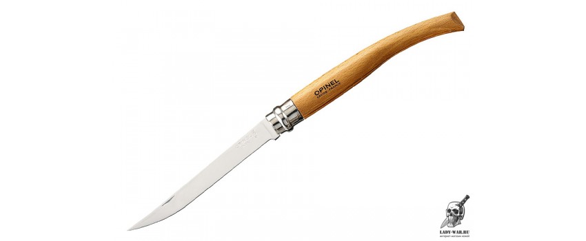 Нож филейный Opinel 12 рукоять из дерева бука 