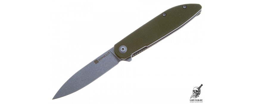 Складной нож Sencut Bocll II из стали D2 OD Green G10 