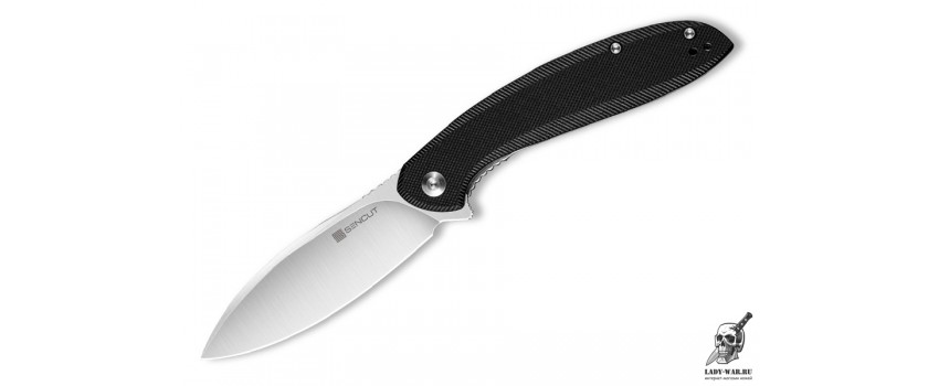 Складной нож SENCUT San Angelo 9Cr18MoV Steel Satin Finished Handle G10 Black 