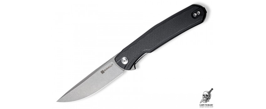 Складной нож SENCUT Scitus Stonewashed D2 Black G10 