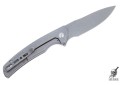 Складной нож SENCUT Tynan 10Cr15CoMoV Gray Stonewashed Handle Stainless Gray 