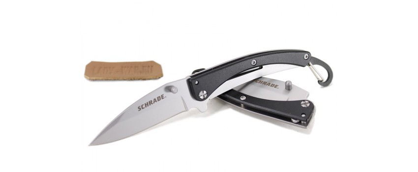 Нож-брелок-зажим для денег Шраде (Schrade) Pocket Protector Black 