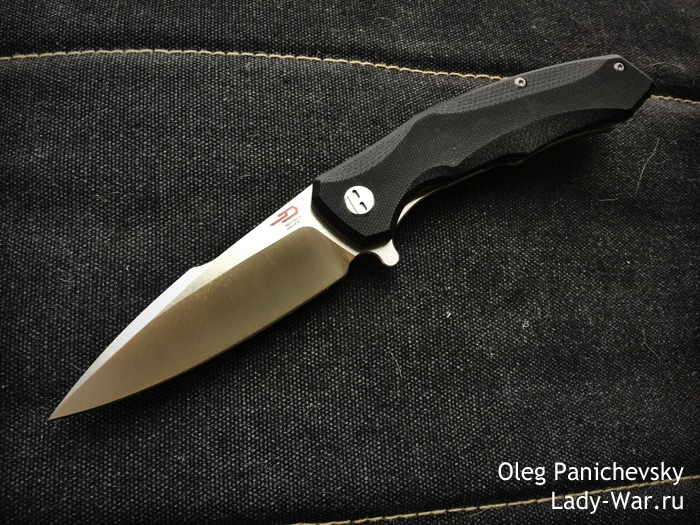 Складной нож Bestech Warwolf Black