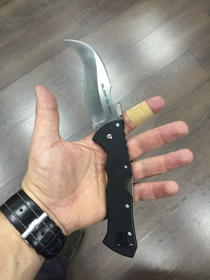 Складной нож Cold Steel Black Talon II Plain