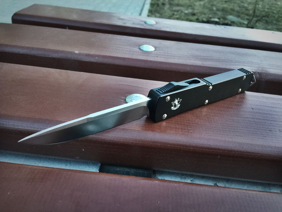 Нож-автомат фронтальный SteelClaw Mic02 (дроп-поинт)