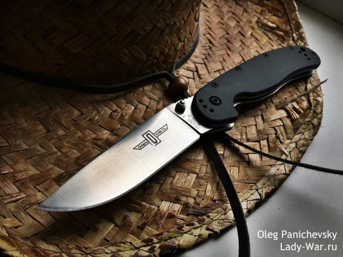 Складной нож Ontario RAT-1 ON8848 Plain/Black Handle